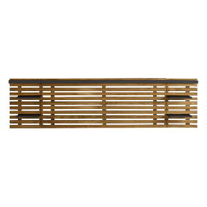 Tăblie de pat neagră/în culoare naturală din lemn masiv de pin 240x62 cm Nidra – Marckeric