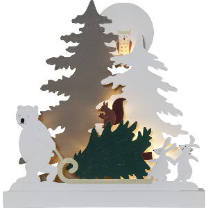 Decorațiune luminoasă albă de Crăciun Forest Friends – Star Trading