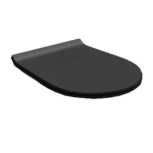 Capac WC Hatria Fusion cu soft close negru mat