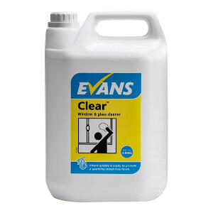 Detergent pentru geamuri si inox Evans Clear 5 litri