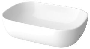 Lavoar pe blat alb lucios 50 cm, dreptunghiular, Cersanit Moduo