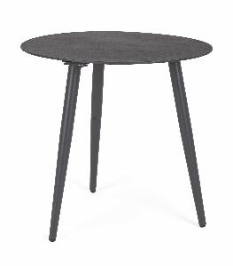 Masa de cafea pentru gradina / terasa, din aluminiu, Ridley Round Antracit, Ø50xH48 cm