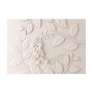 Tapet în format mare Artgeist Cream Paper Flowers, 400 x 280 cm
