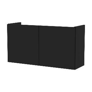 Modul cu uși pentru sistem de rafturi modulare, negru 68,5x68,5 cm Bridge - Tenzo