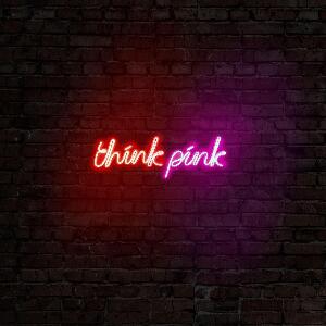 Aplica de Perete Neon Think Pink, 57 x 19 cm