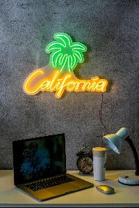 Lampa Neon California, Verde, 39X2X50 Cm