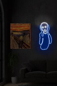 Lampa Neon Scream, Albastru, 55X3X28 Cm