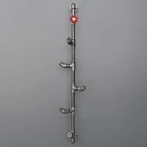Cârlig pentru țeavă BoruRaf080, Negru, 15x100x2 cm