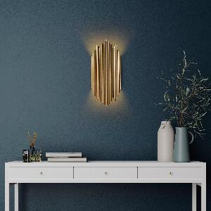 Lampa de perete Kara Wall Lamp, Aur, 22x50x11 cm