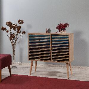 Dulap Verybox - Dresser 7, Stejar Sonoma, 90x40x90 cm