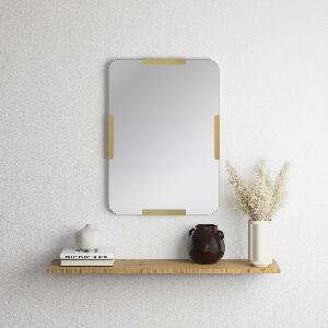 Oglindă Pera - Gold, Aur, 2x70x50 cm