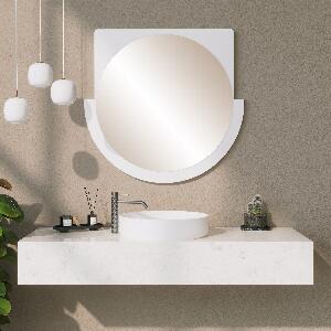 Oglinda decorativa Lucky Mirror - White, Alb, 2x70x65 cm