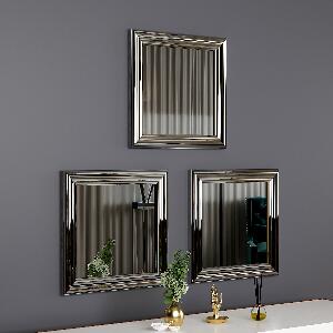 Set oglinzi (3 bucăți) Otto - Silver, Argint, 3x40x40 cm