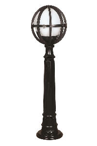 Lampadar de exterior, Avonni, 685AVN1122, Plastic ABS, Alb/Negru