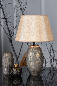 Lampa de masa, Hmy Design, 687HMY1591, Metal, Maro / Auriu