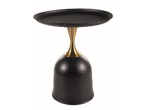 Masa de cafea Libra negru/auriu - d51 x h61 cm