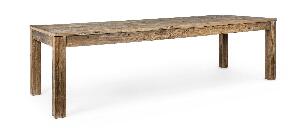 Masa din lemn reciclat de ulm Kaily Large Natural, L280xl100xH76 cm