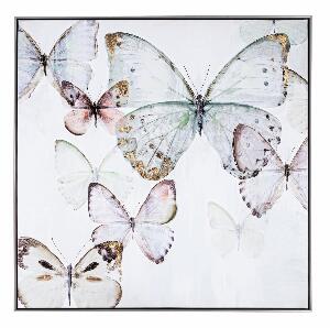 Tablou Canvas Crown V042-1 Butterflies A Multicolor, 82,5 x 82,5 cm