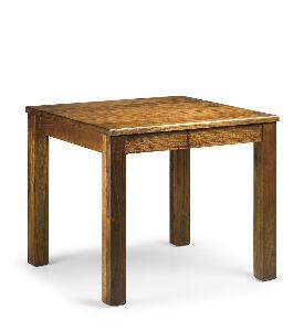 Masa din lemn si furnir, Star Square Nuc, L90xl90xH78 cm