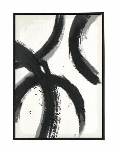 Tablou Canvas Sketch 997 Abstract Shape III Alb / Negru, 50 x 70 cm