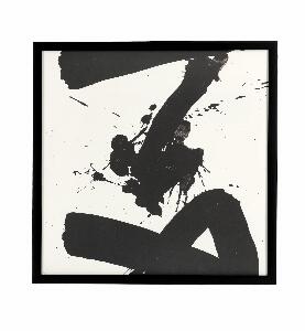 Tablou Framed Sketch 995 Abstract Shape II Alb / Negru, 61 x 61 cm