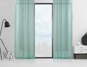 Cortina transparentă Sheer Curtain Antonio 4, Verde, 140x175 cm