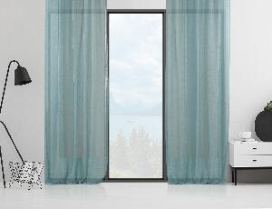 Cortina transparentă Sheer Curtain Antonio 5, Turcoaz, 140x145 cm