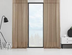 Cortina transparentă Sheer Curtain Lux 3, Maro, 140x245 cm