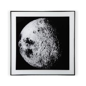 Tablou decorativ Moon, Versa, 50 x 50 cm, sticla/MDF