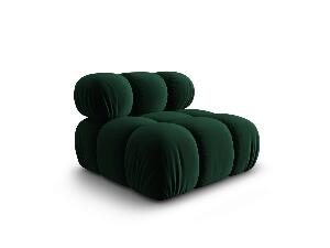 Modul canapea 1 loc fara cotiere, Bellis, Micadoni Home, BL, 94x94x63 cm, catifea, verde bottle