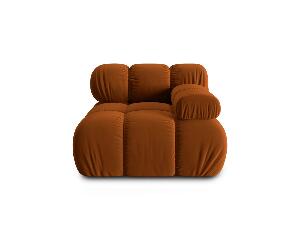 Modul canapea dreapta 1 loc, Bellis, Micadoni Home, BL, 94x94x63 cm, catifea, caramiziu