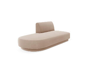 Modul canapea stanga 2 locuri, Miley, Micadoni Home, BL, 158x85x74 cm, catifea, cappuccino