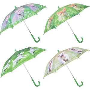 Umbrela pentru copii Puppets Multicolor / Verde, Modele Asortate, Ø71xH58 cm