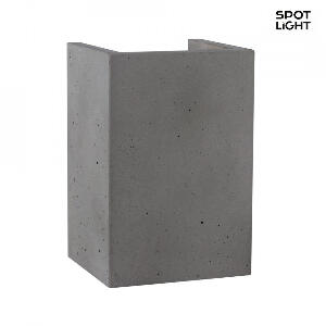 Aplica, beton, gri, 10 x 15 x 9 cm