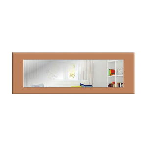 Oglindă de perete Oyo Concept Eve, 120x40 cm, maro-portocaliu