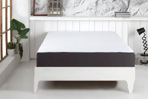 Cearceaf pentru saltea cu elastic The Bed Sheet by Cadar Antracit / Alb
