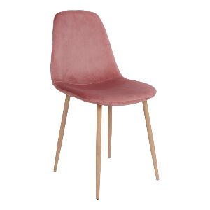 Set 2 scaune dining cu tapițerie din catifea House Nordic Stockholm, roz