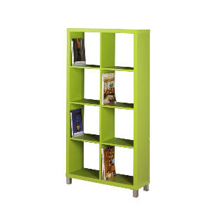 Biblioteca Ebern Designs, MDF, verde, 146 x 76 x 29 cm