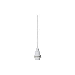 Cablu cu dulie pentru bec Star Trading Cord Ute, lungime 5 m, alb