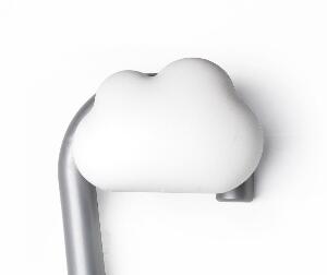 Cuier Qualy, Cloud White, 10x6x7 cm, plastic ABS - Qualy, Alb