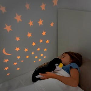 Jucărie de pluș cu proiector LED InnovaGoods Penguin