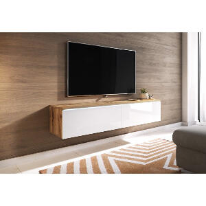 Comoda TV Draeger, natur/alb, 140 x 30 x 32 cm