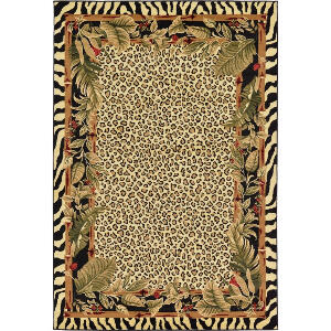 Traversa Mouser, polipropilena, fildes/negru, 79 x 305 cm