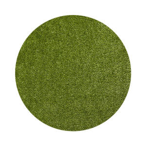 Covor rotund Miami, poliestilena/polipropilena, verde, 80 cm