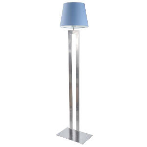 Lampadar Arnes, metal/textil, albastru/argintiu, 172 x 40 x 40 cm