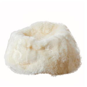 Sac de șezut din blană de oaie Native Natural, ⌀ 110 cm, alb