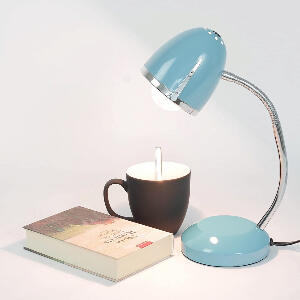 Lampa de birou POCATELLO, reglabila, metal, albastru, 13 x 36 x 13 cm