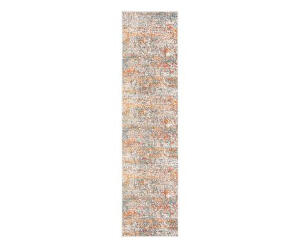 Traversa Patricia, polipropilenă, fildeș/portocaliu, 61 x 244 cm
