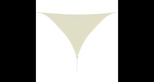 Panza parasolar din HDPE triunghiulara 3,6x3,6x3,6 m, Crem
