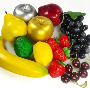 Set de 12 fructe artificiale Lorigun, polistiren/plastic, multicolor